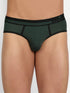 Men's Micro Modal Briefs with Piping Midnight Grey